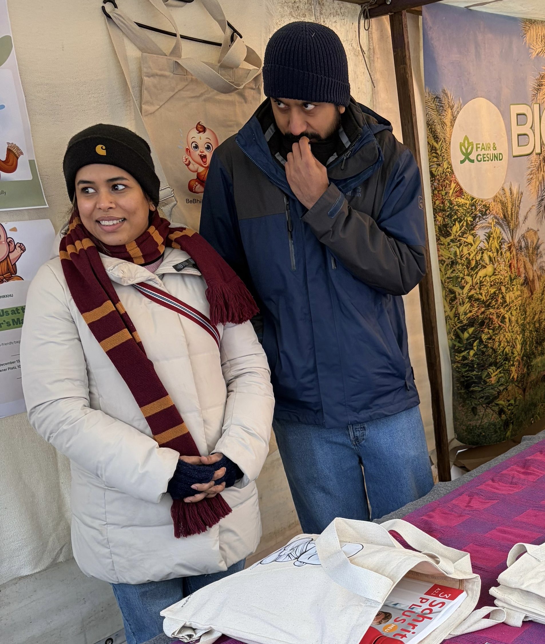 Reshmi and Prateek, founders of BeBhikkhu